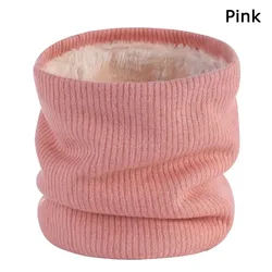 Bufanda Tubular Polar Doble Capa con Forro Suave para Invierno Unisex