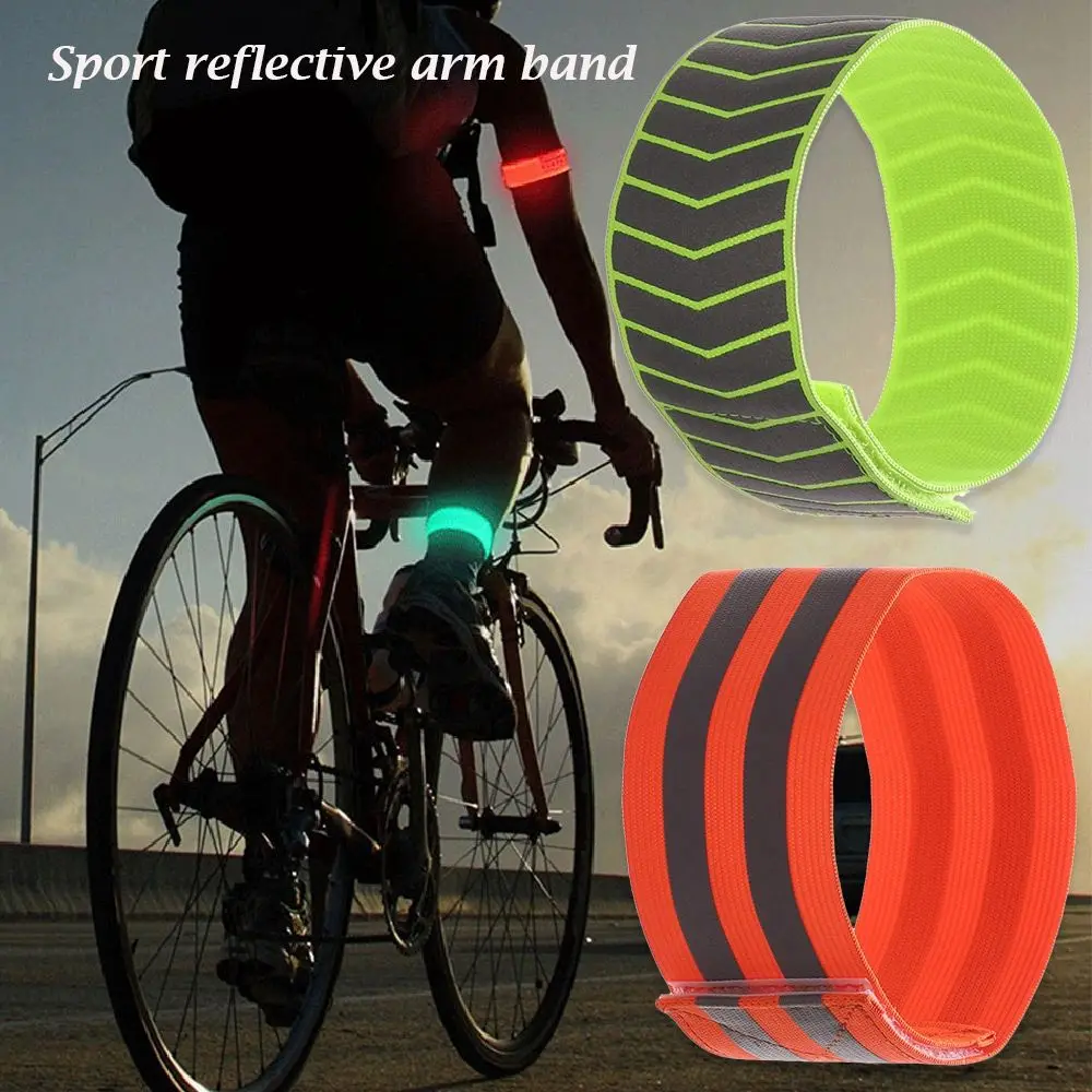 Pantalones mano pierna reflector pulsera accesorios de pesca cinta deportiva brazalete de advertencia ciclismo tiras reflectantes alerta de seguridad en bicicleta
