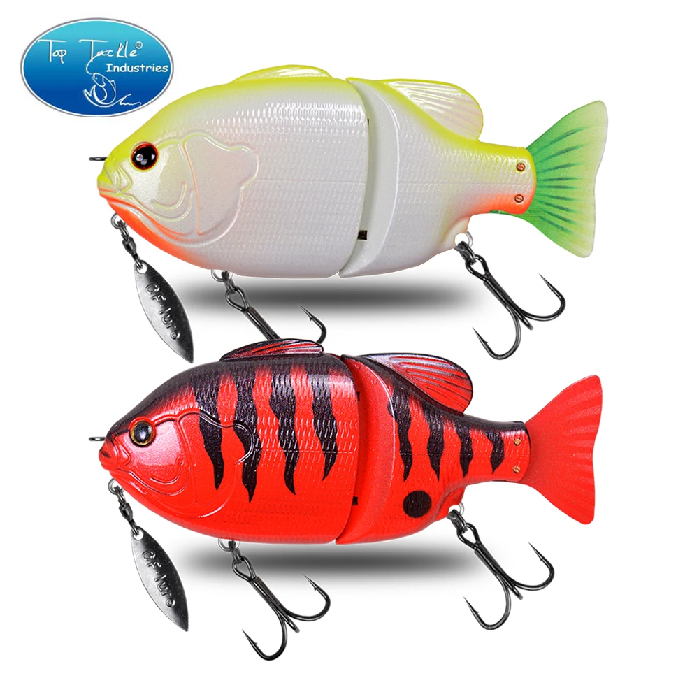 120mm 50g 140mm 70g Topwater flotante Swimbaits cebo articulado señuelo de pesca de lubina Tilapia con Spinner - imagen 5