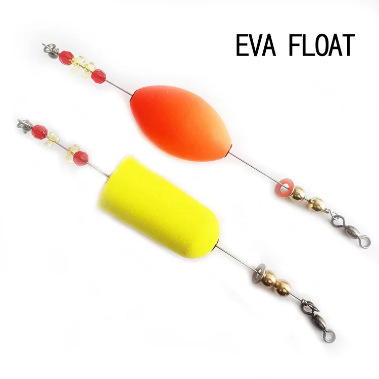 Flotador EVA visto de lado mostrando su forma cilíndrica y colores brillantes