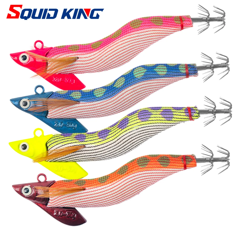 Cebo de madera para camarones, plantilla de calamar, Paulownia, señuelo de calamar de madera, plantilla de pulpo, plantilla de mar, juego de pesca, anzuelos de calamar - imagen 4