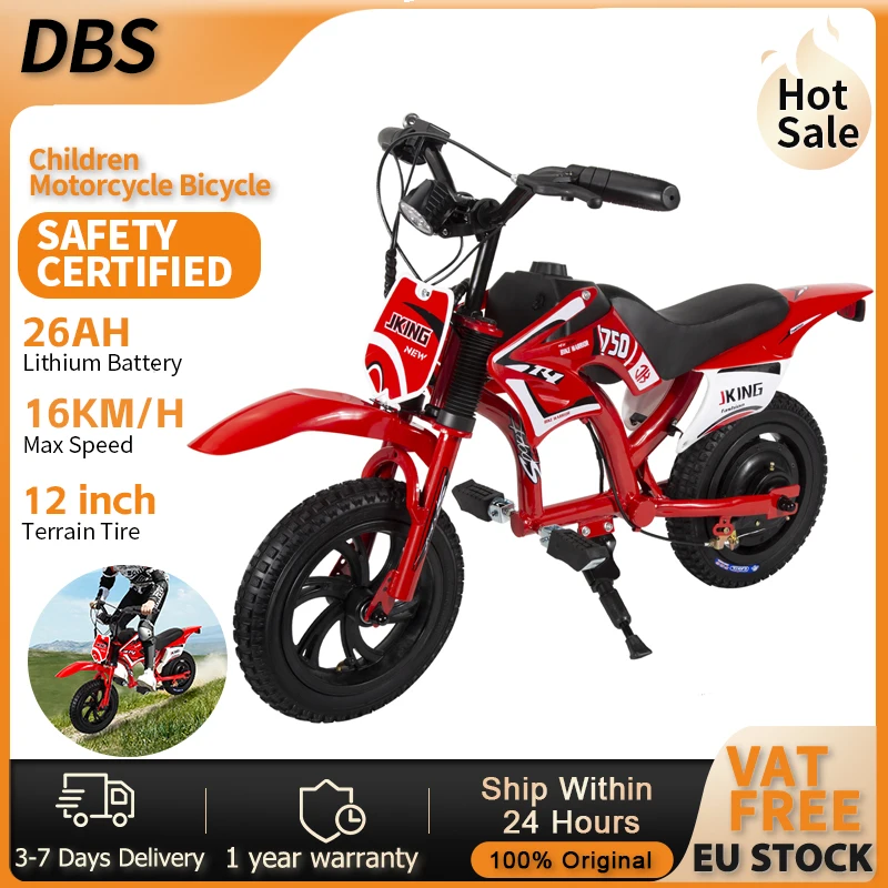 JKING Motocicleta Eléctrica Infantil Batería Larga Neumático LCD - imagen 4