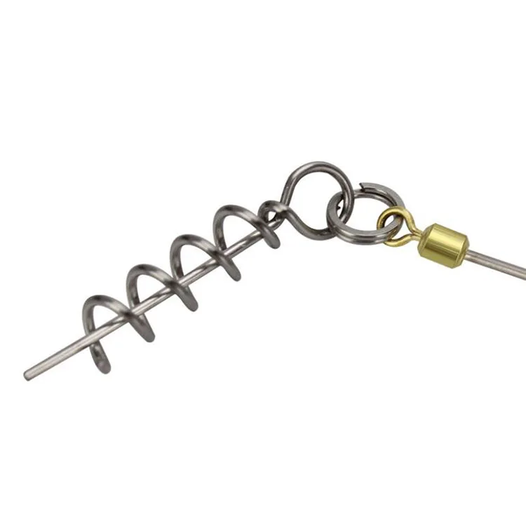 Waterboy-Kit de aparejo de tornillo de pescado S/M/L, anzuelos triples de pesca dobles con Pin central de Lucio, púas de vientre, señuelo suave de rigulación poco profunda - imagen 3