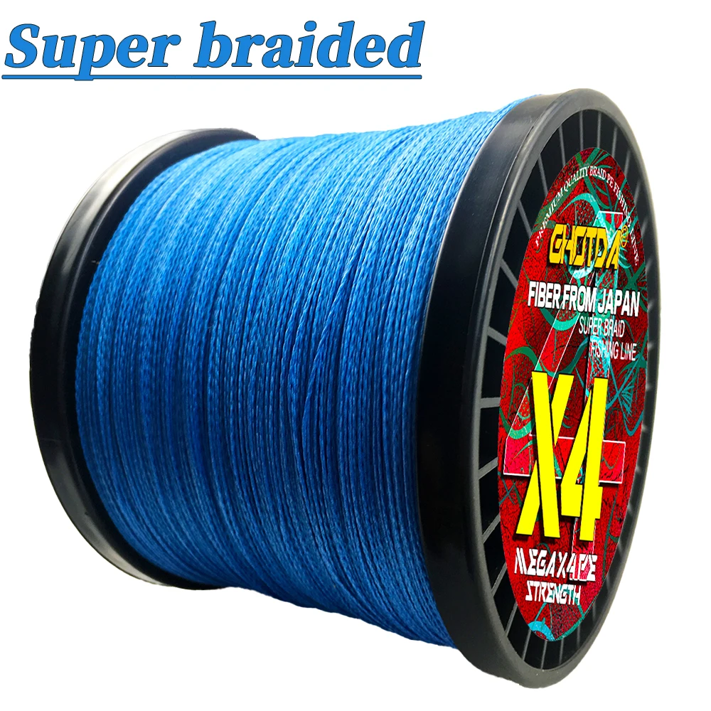 GHOTDA-sedal de pesca de carpa, 1000M, 4 hebras, alambre multifilamento trenzado, súper fuerte, duradero, suave, aparejos de pesca de 10 libras a 80 libras - imagen 3
