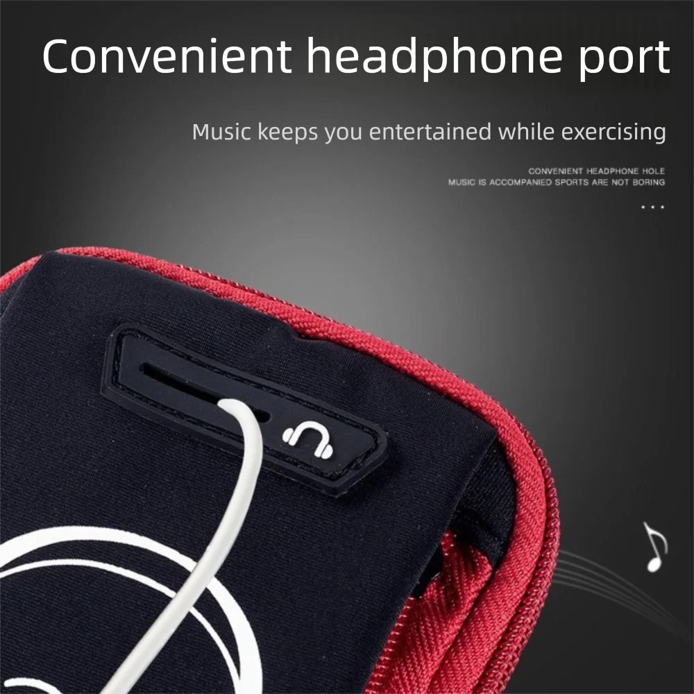 Bolsa ligera noctilucente para teléfono para correr, bolsa portátil a prueba de golpes para teléfono de muñeca, bolsa para brazalete de prevención de caídas a prueba de polvo - imagen 3