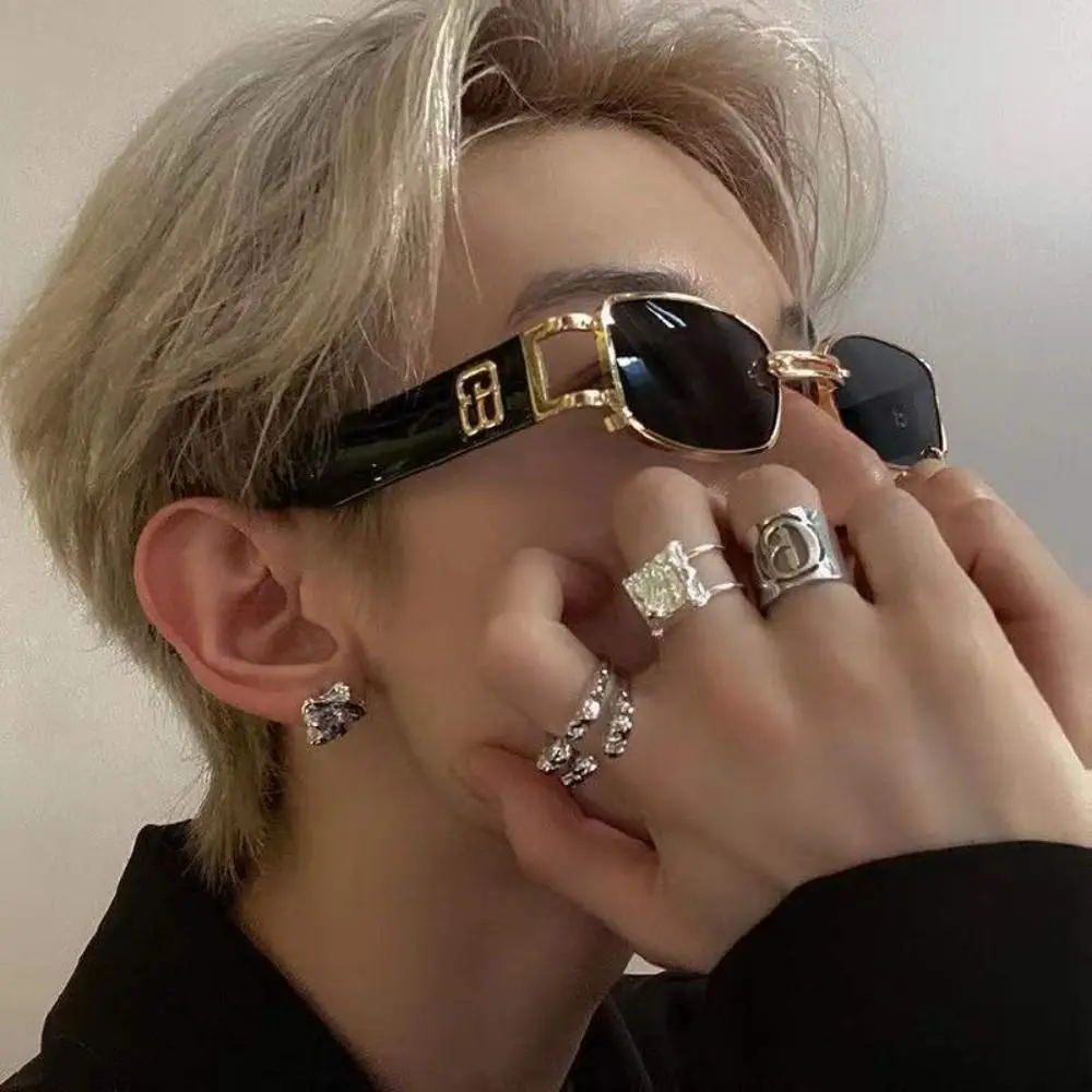 Gafas de sol Punk de moda, gafas de sol con brillo de alta definición, gafas de sol negras, montura completa, protección ocular, gafas de conducción para playa - imagen 3