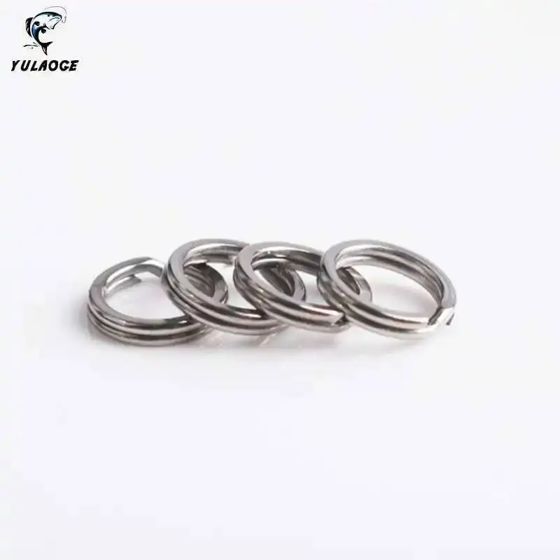 50 Piezas/bolsa Anillas de Pesca a Presión, Anillas de Pesca Divididas, Anillas Divididas de Acero Inoxidable para Señuelos en Blanco, 4.8/5.5/6.5mm, Accesorios de Pesca - imagen 3