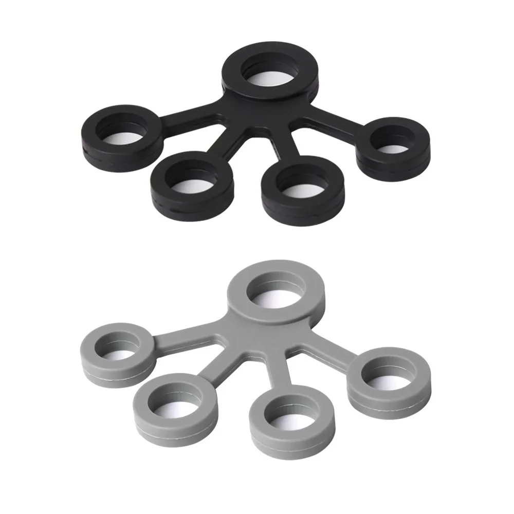 Expansor de mano de silicona para entrenamiento de dedos, bandas de resistencia de fuerza, ejercicio de muñeca, Fitness - imagen 3