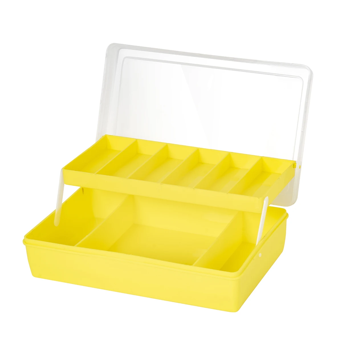 Caja de aparejos de pesca, bandeja de aparejos, caja de herramientas portátil, rejillas de almacenamiento múltiple