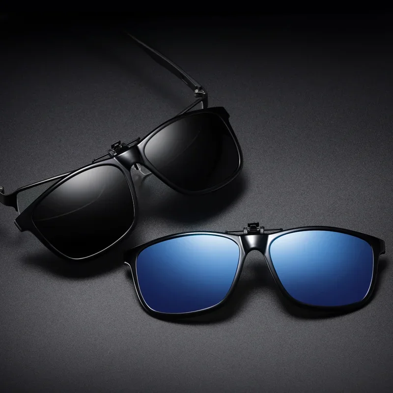 Gafas de sol polarizadas de pesca con Clip abatible hacia arriba para hombre, fotocromáticas UV400, gafas de sol de conducción para mujer, visión nocturna que cambia de Color - imagen 2