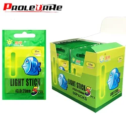 5/25/50 Uds flotador de pesca palo de luz fluorescente barra de luz flotador nocturno luz barra que brilla en la oscuridad lotes útiles aparejos de pesca