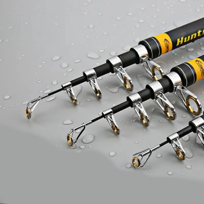 Caña de pescar telescópica de carbono, aparejos de viaje, portátil, giratoria, carpa, 2,4 M, 2,7 M, 3,0 M - imagen 5