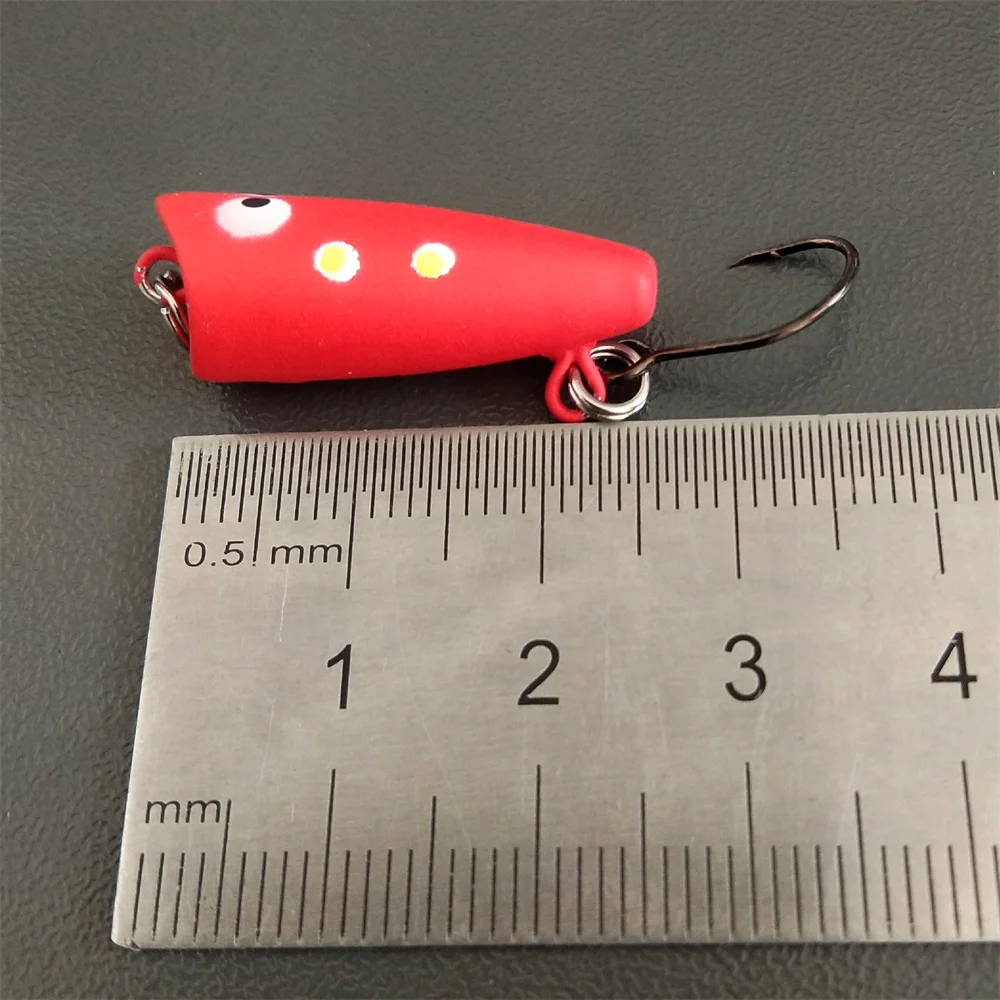 Nuevo 1 unidad 25mm 1,5g mini popper llegada gran oferta Minnow señuelo de pesca duro cebo aparejos de pesca señuelos artificiales cebo - imagen 3