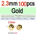 2.3mm Gold 100pcs