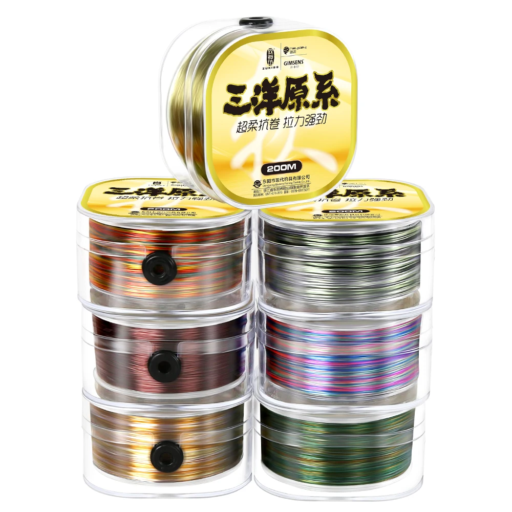 ZUKIBO Sanyo 500M 350M 220M Japón hilo de pescar de nailon de alta calidad monofilamento súper fuerte hundimiento línea Invisible pesca de carpa - imagen 3