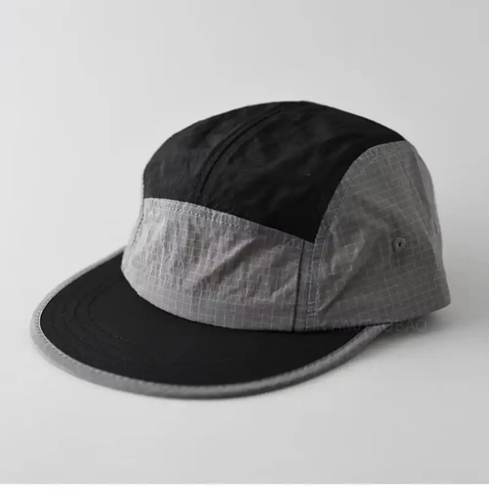 Gorra de béisbol a juego de colores, sombreros de verano de ala plana de secado rápido para hombre, ala suave transpirable, sombrero para senderismo, Camping, deporte al aire libre - imagen 4