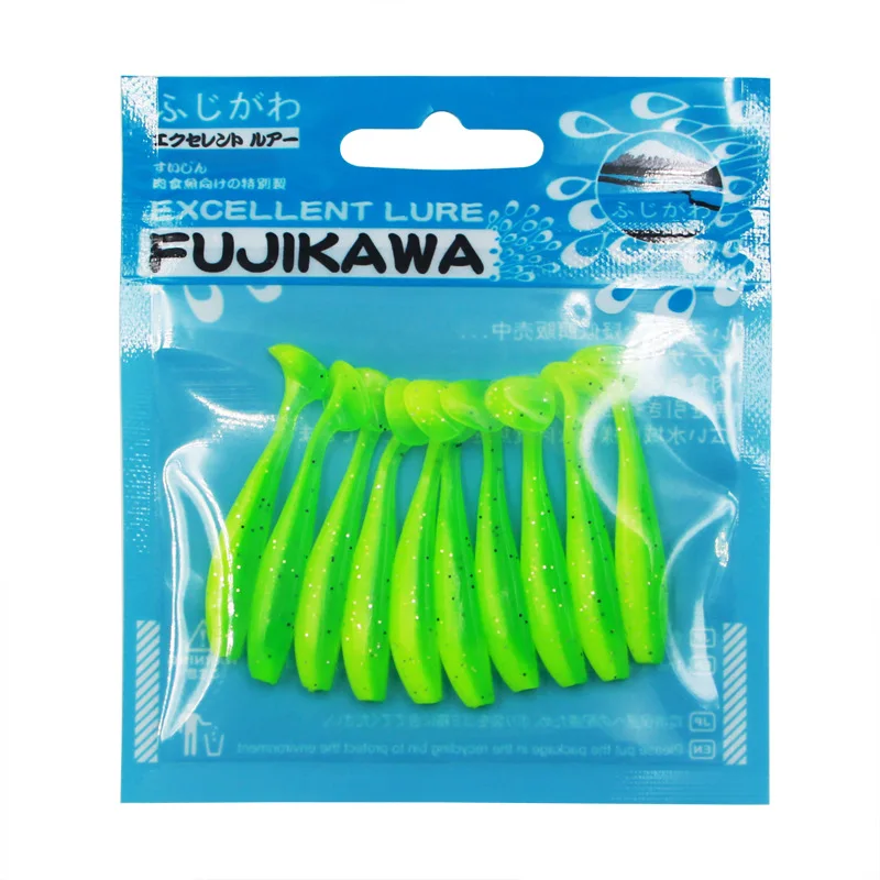 Sea.Yolo-Cebo blando de cola en T, señuelo de doble Color, cebo falso, cebo de insectos biomiméticos artificiales, cebo de pesca de lubina, accesorios de pesca - imagen 3