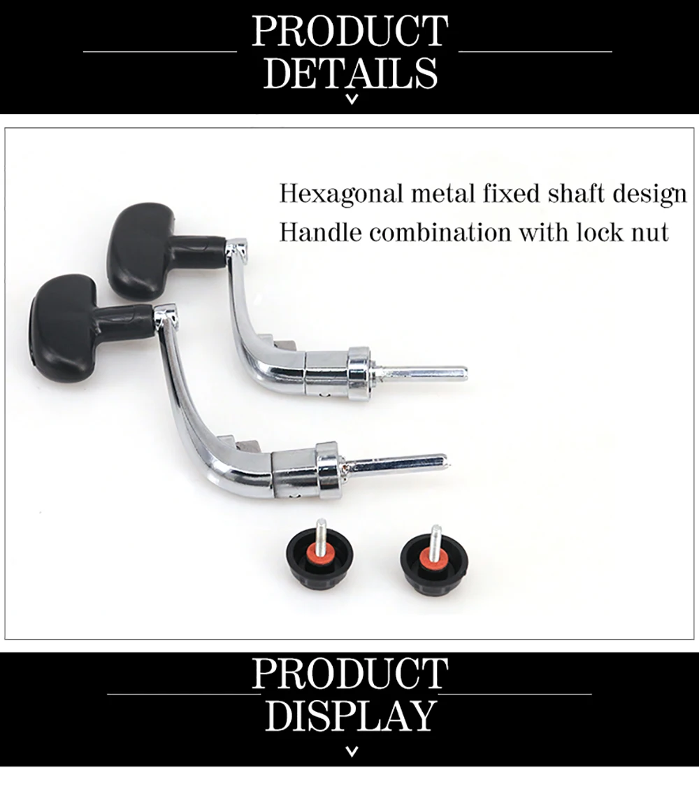 DEUKIO DIY manivela metálica plegable para carrete spinning - imagen 3