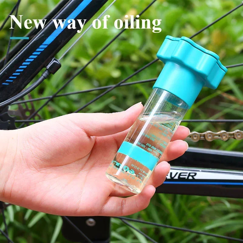 Aceite lubricante para cadena de bicicleta de montaña, agente de limpieza para eliminación de óxido, dispositivo de mantenimiento, herramienta de limpieza mecánica de fieltro - imagen 2