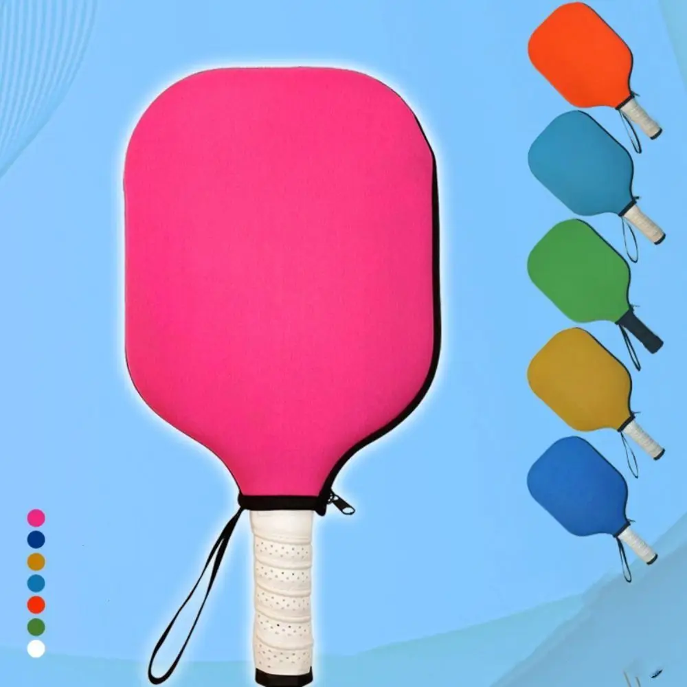 Bolsa impermeable, cubierta de paleta de Pickleball, regalo Multicolor, Protector de raqueta de Pickleball, cubierta antipolvo con correa de mango - imagen 3