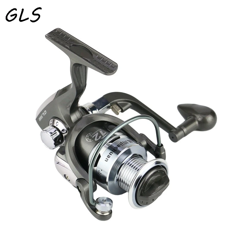 Carrete de copa de línea de Metal 12BB, rodamiento de bolas 5,5: 1, relación de engranaje, carrete de pesca giratorio, mano izquierda/derecha, ruedas de carrete giratorio - imagen 3