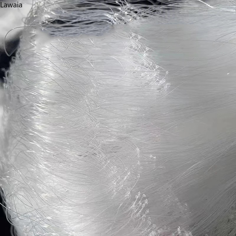 Red adhesiva de pesca Lawaia, tres capas, 1,5 m x 100m de largo, red de 6 dedos importada, redes de aterrizaje de peces de seda marrón de alta calidad, herramientas para peces - imagen 4