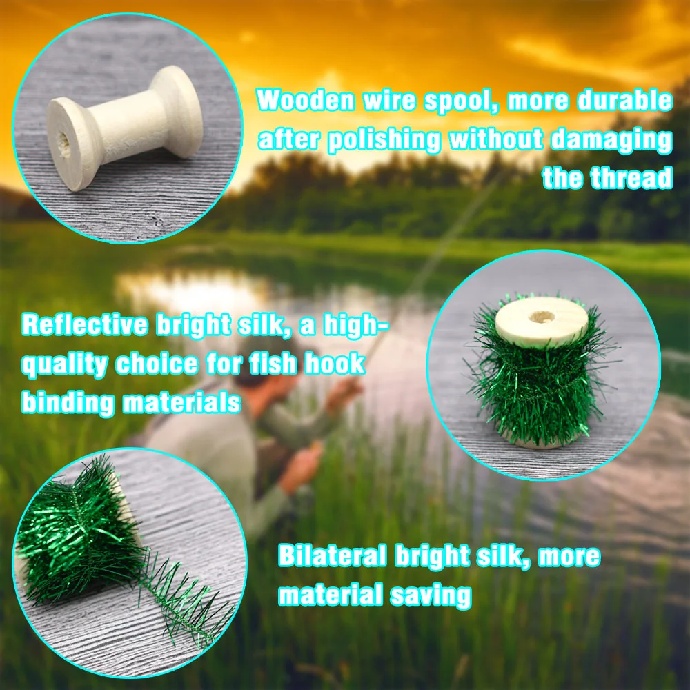 Flash String MNFT – Hilo brillante para atado de señuelos y jigs - imagen 5