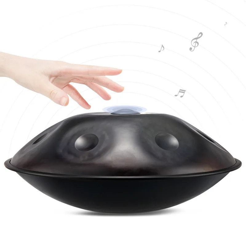Hluru Handpan 440HZ Pantam Drum 10 notas D menor 22 pulgadas glucófono nitruración mano Pan tambor yoga meditación tambor Musical - imagen 5