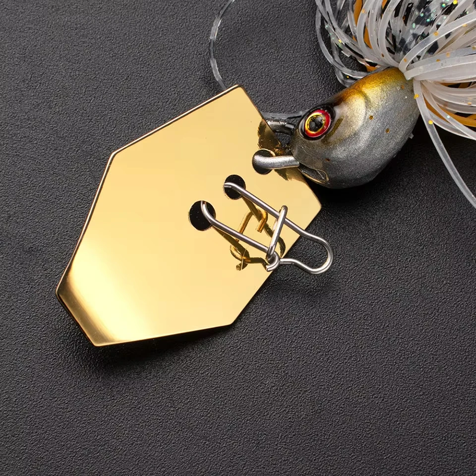 WALK FISH-señuelo de pesca giratorio, plantilla de bailarina, Buzzbait, hombre barbudo, anzuelo de pesca de Metal, cebo Artificial, pesca de mar, lubina, 14g/18g - imagen 3