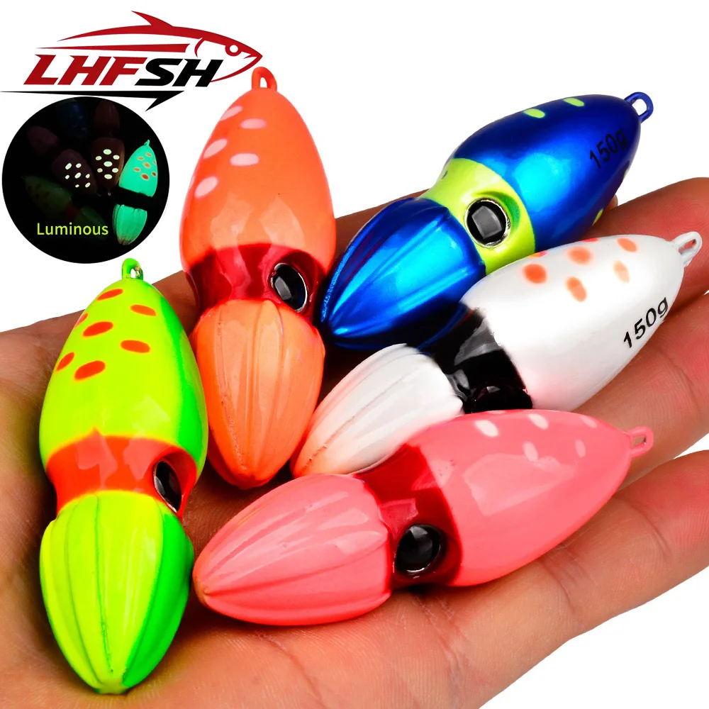 Cabeza de plomo jigging LHFSH con skirt cacao