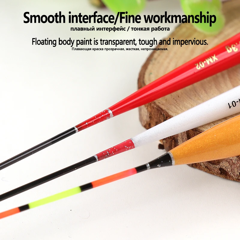 3 unids/lote flotadores de pesca Nano compuestos + 1 bolsa ganchos + 1 asiento de boya flotador de pesca Vertical de río y lago accesorios herramientas aparejos - imagen 4