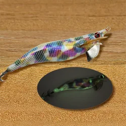 Señuelo de pesca tela ligera pesca calamar Jig estilo japonés UV Jigging señuelo 3,5 #   3.0 #   Pesca de jigging con cebo de camarones