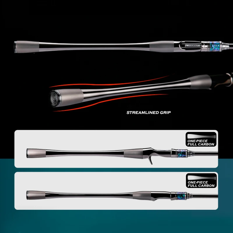 Cañas de pescar HAIBO Tian Series Supercast, caña de fundición giratoria de 2 secciones, anillo Fuji SIC, TORAY de carbono completo de una pieza, ligero - imagen 4