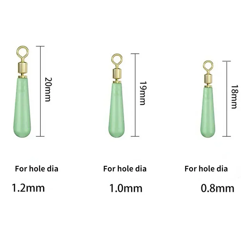 10 unids/set flotador Vertical cabeza de cobre asiento flotante giratorio conector flotador de deriva flotadores de pesca asiento flotadores de pesca Accesorios - imagen 2