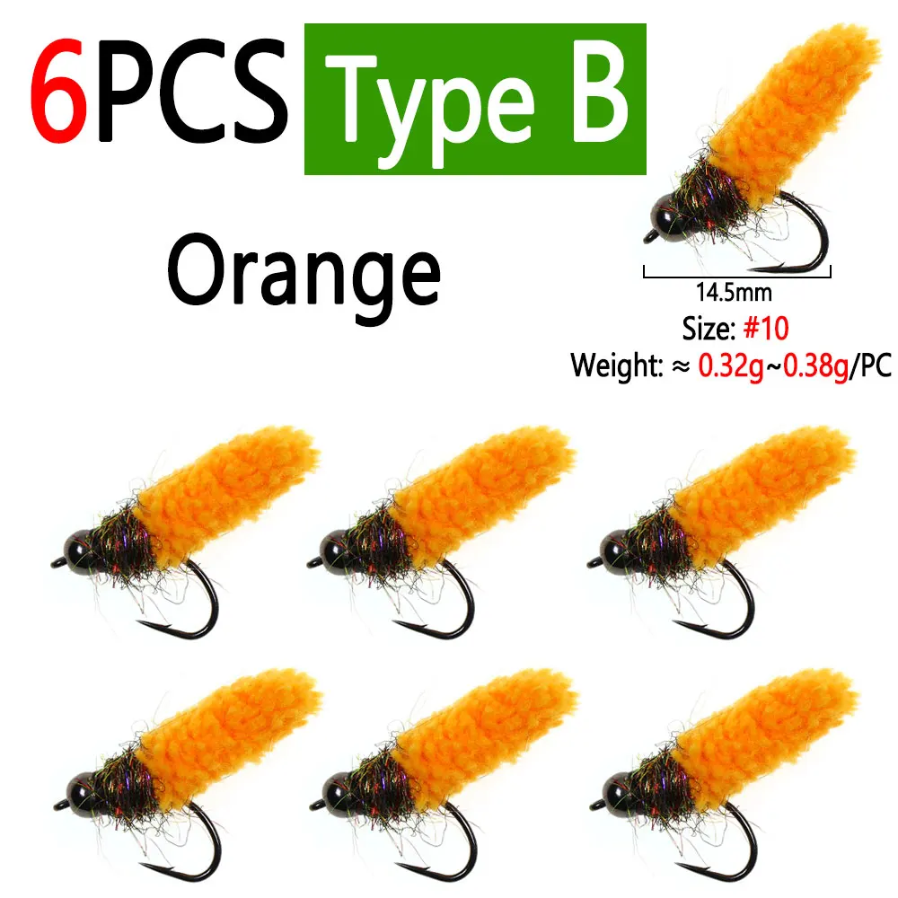 6pcs Orange B