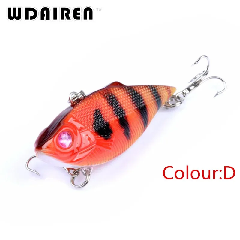 6 uds cebos Vib juego de Señuelos de Pesca con mosca mezclados cebos duros artificiales Wobbler realista aparejos de Pesca de carpa Pesca al por mayor - imagen 5