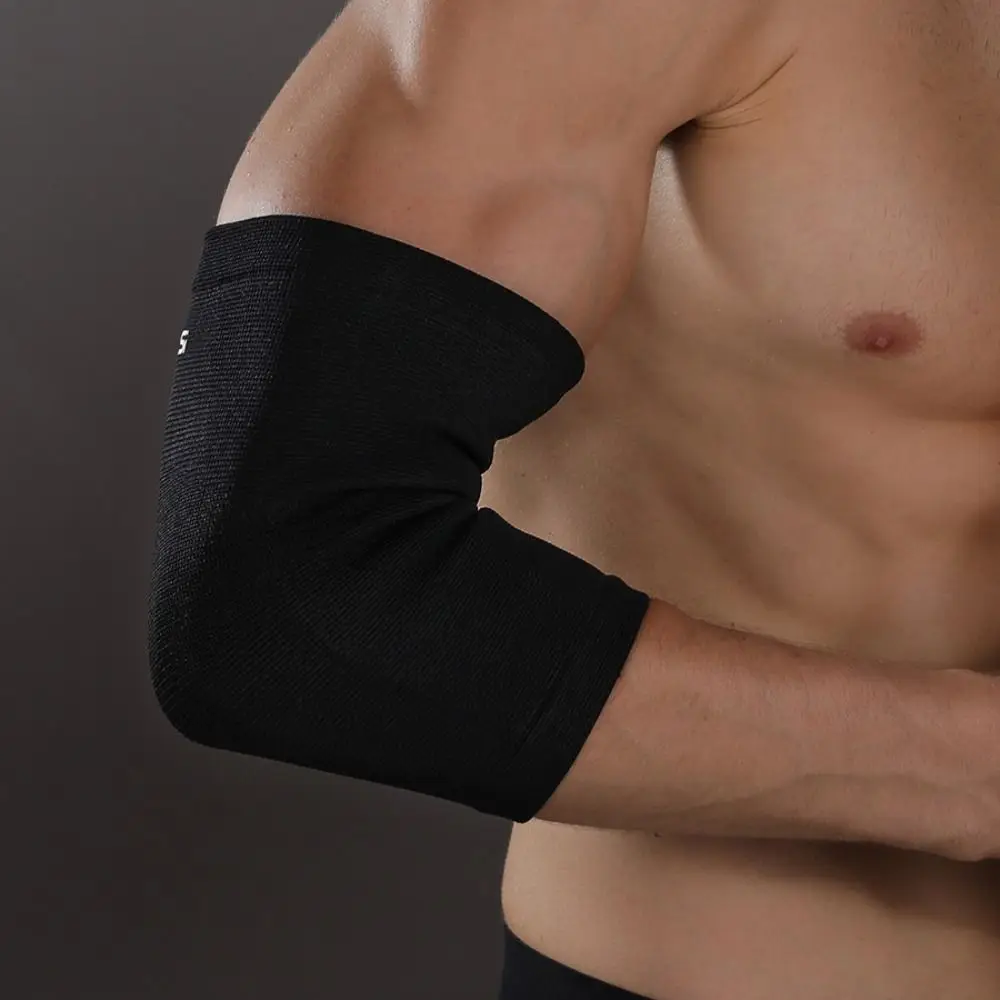 Nuevo Soporte de codo de nailon, almohadilla de manga de brazo negra ajustable, protección de codo transpirable, - imagen 5