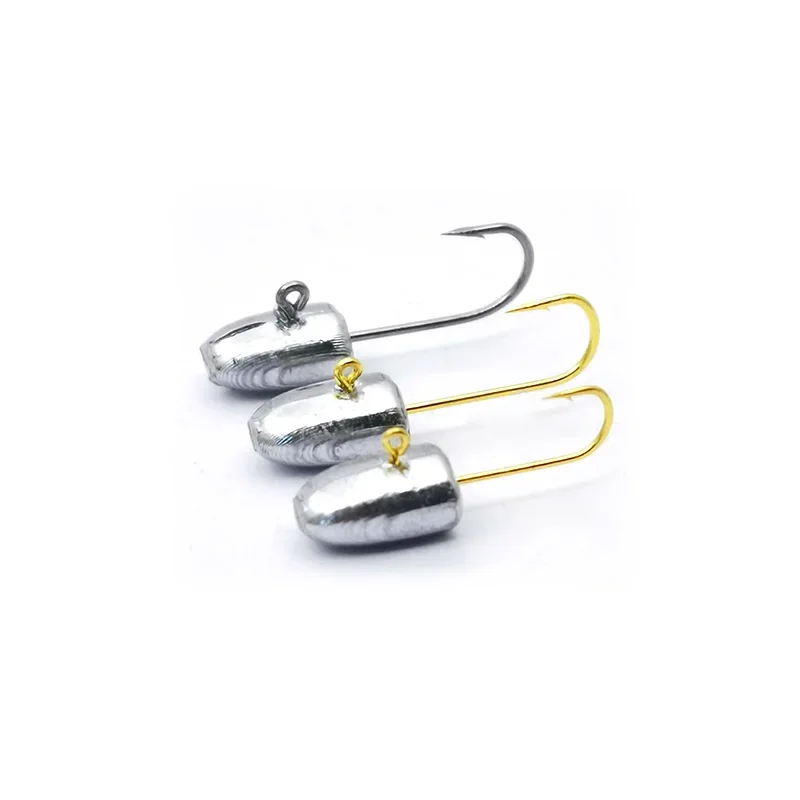 OUTKIT, 10 Uds., anzuelo con cabeza de anzuelo expuesto, anzuelos de pesca en roca, anzuelo de cebo de 3g, anzuelo suave para mujer, Mini anzuelo de pesca, aparejos de pesca - imagen 2