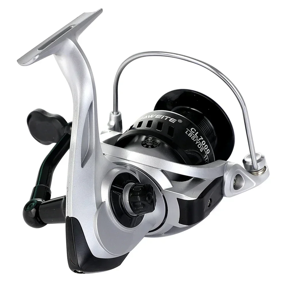 Carrete de pesca Jigging de agua salada de alta velocidad 5,2: 1 arrastre máximo 8KG 2000-7000 rueda de Baitcasting para perca lubina aparejos de pesca - imagen 2