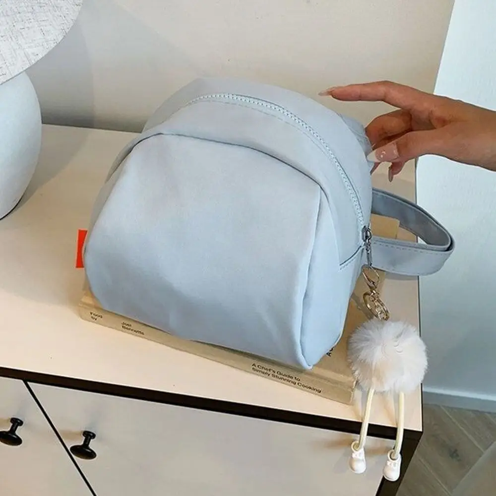 Bolso de lona portátil para mujer y niña, bandolera cruzada de gran capacidad de Color sólido - imagen 3