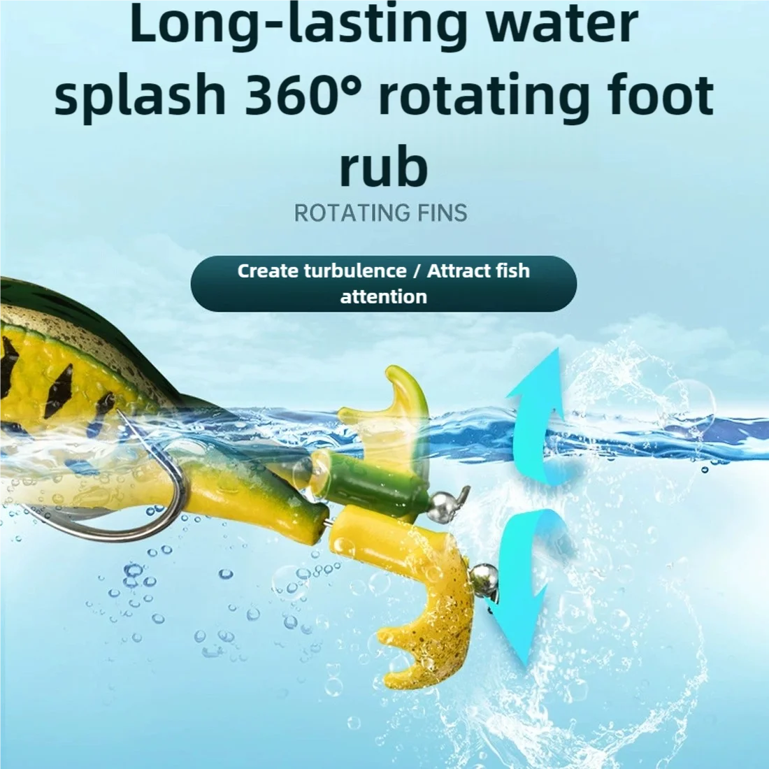 5 uds 9,2 cm/13,2g Señuelos de rana de pesca señuelo de superficie Señuelos de pesca lubina PVC cola de horquilla Rana cebo Artificial suave sin malezas de agua dulce - imagen 4