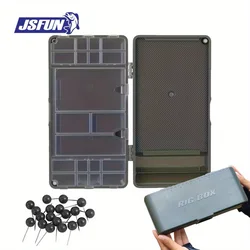JSFUN Cajas magnéticas aparejos pesca organizadora multifunción cebo