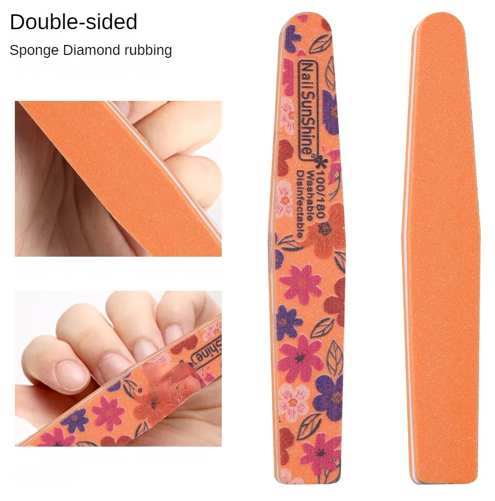 Frotamiento de diamantes de esponja de doble cara para un mejor cuidado de las uñas