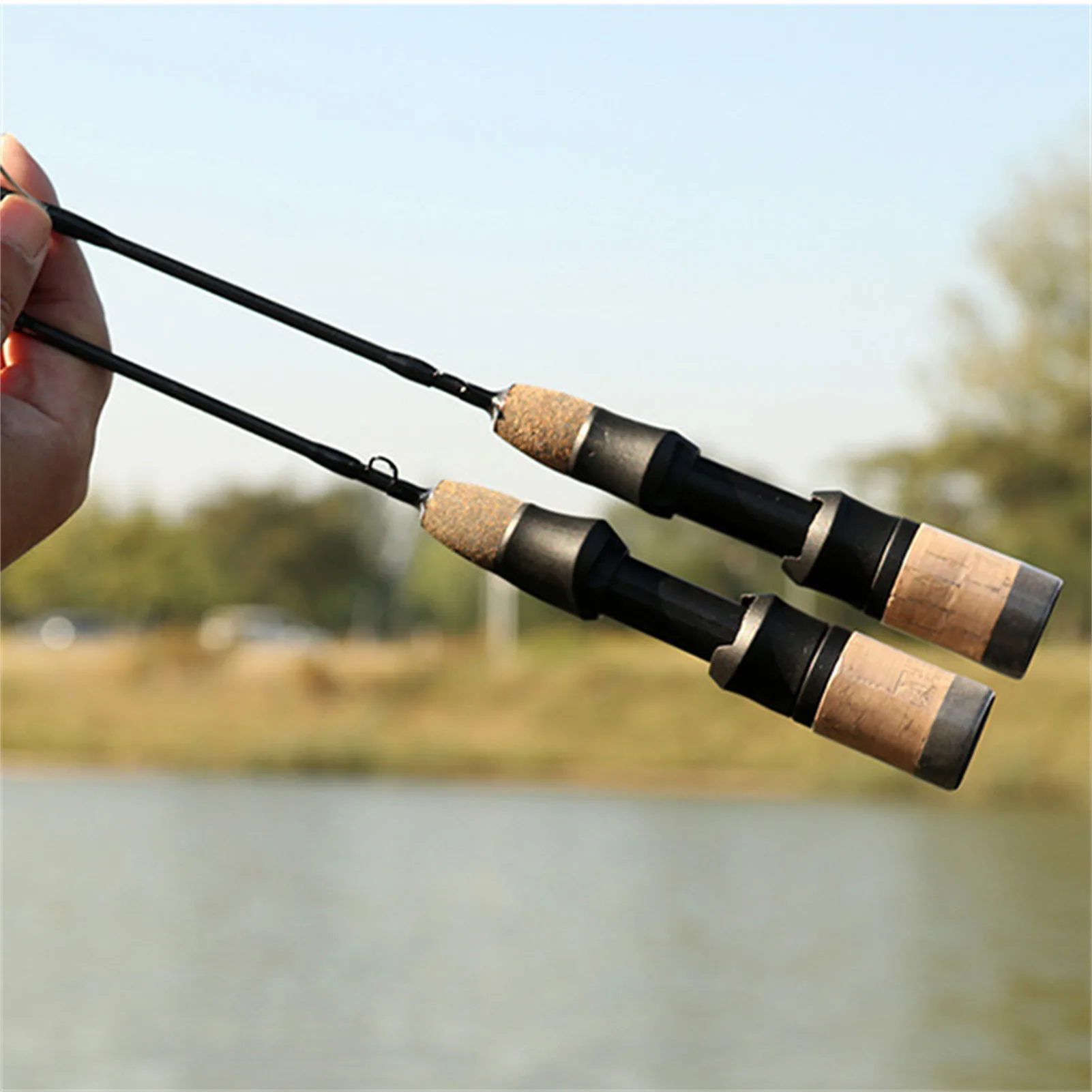 Caña de Pesca en Hielo Ultraligera – Fibra de Carbono Portátil - imagen 5