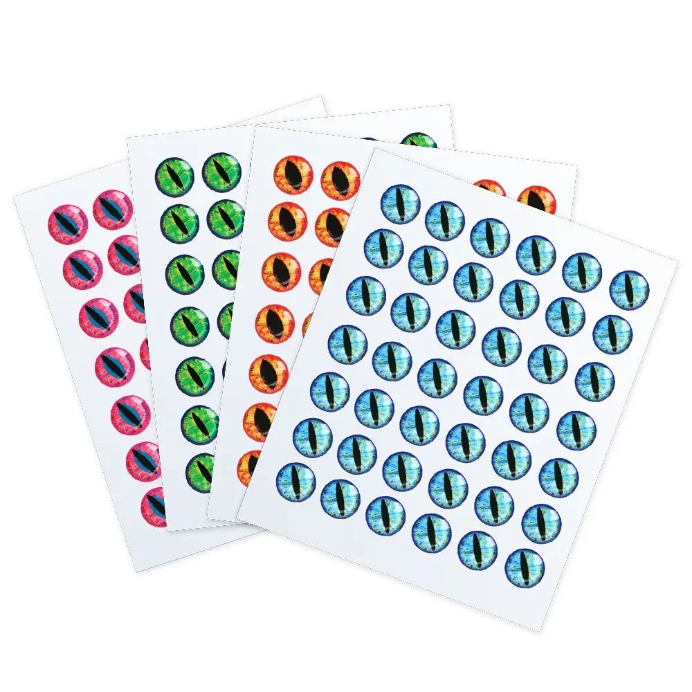 Ojos de señuelo de pesca holográficos, simulación de pesca con mosca, pececillos artificiales, aparejos de pesca de ojo DIY, 5D, 3mm, 6mm, 9mm, 12mm, 50 unidades por lote - imagen 2