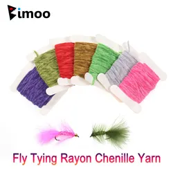 Bimoo Hilo chenilla rayón para bugger ninfa y streamer de trucha