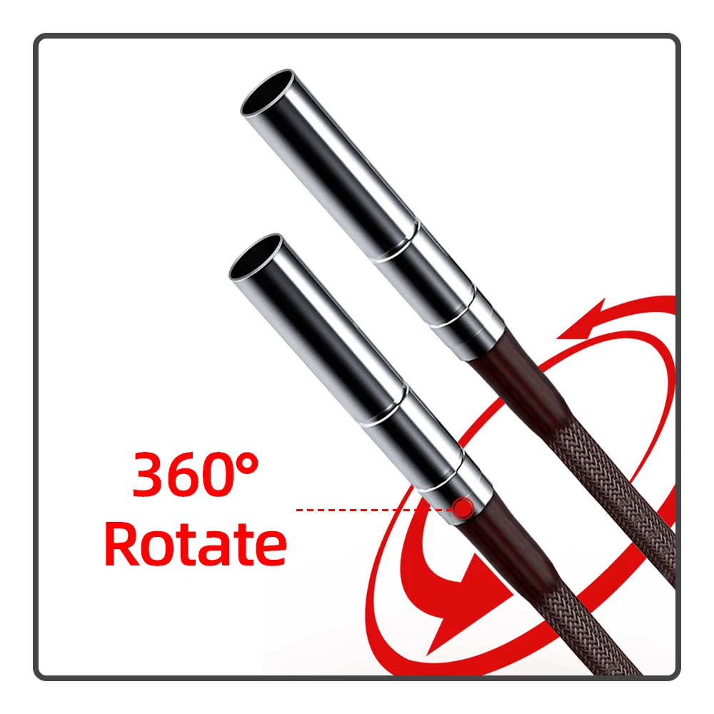 10 unids/lote, punta de repuesto para caña de pescar, cabezal giratorio de acero inoxidable con cuerda trenzada fuerte, accesorios de pesca - imagen 3