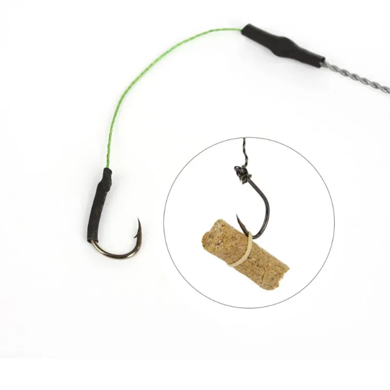 Jaula para cebo de pesca de 20/30G, señuelo, trampa de cobre, cesta, soporte alimentador con ganchos, accesorios para aparejos de pesca de carpa - imagen 3