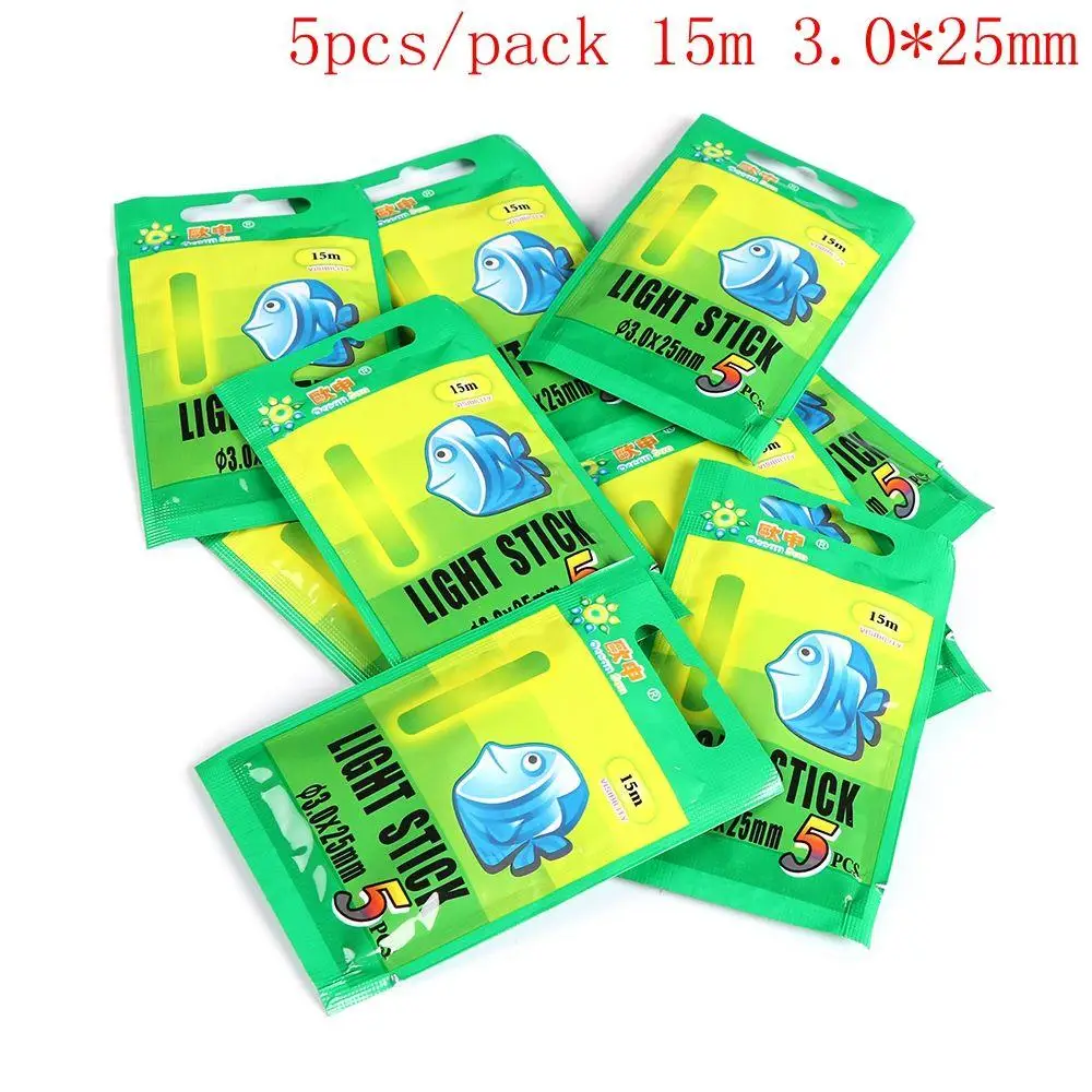 50 Uds nueva noche útil luz fluorescente flotador de pesca barra luminosa
