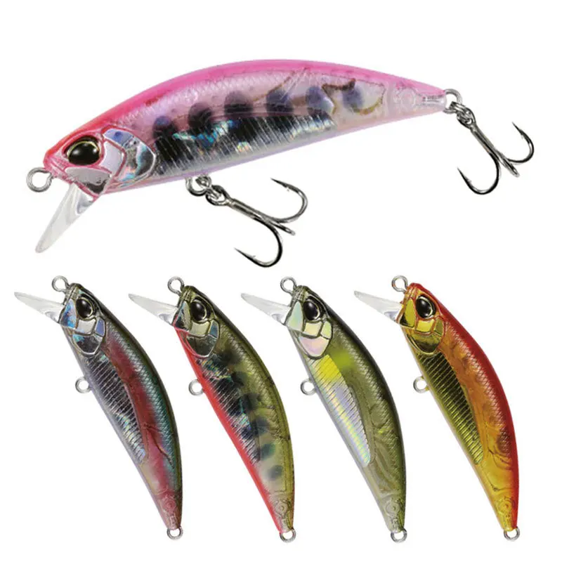 Mini Señuelos de Pesca de pececillos que se hunden, cebos duros artificiales, Crankbait de agua dulce para lubina, accesorios Swimbait, 50cm, 4,5g - imagen 3